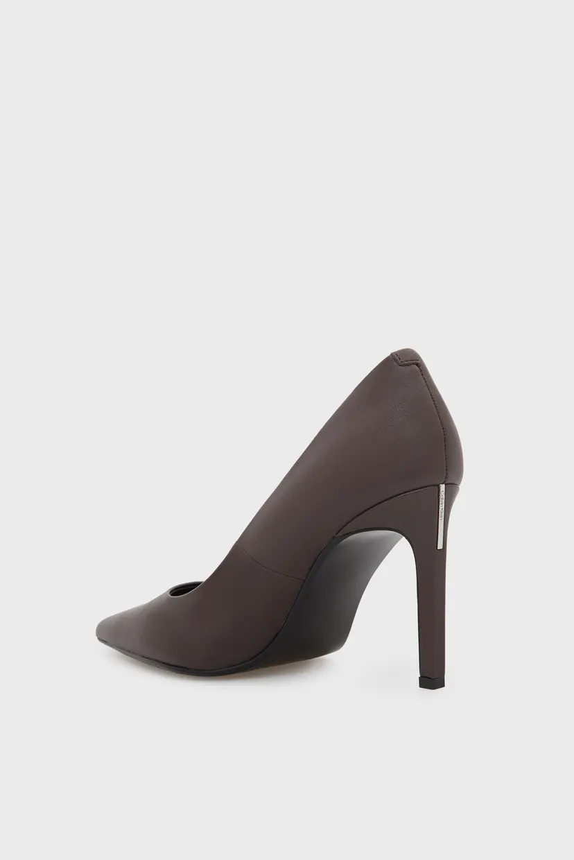 Жіночі темно-коричневі шкіряні човники ESS STILETTO 90 5