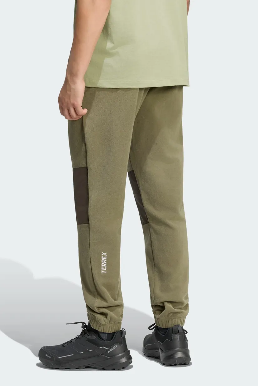 Мужские оливковые спортивные брюки Terrex Multi Essentials Fleece 3