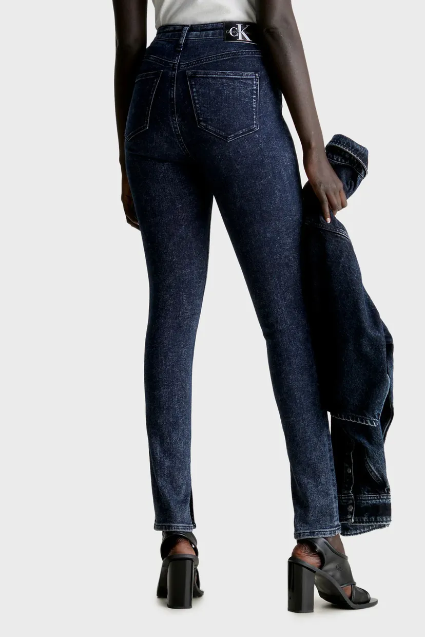 Женские темно-синие джинсы HIGH RISE SKINNY 3