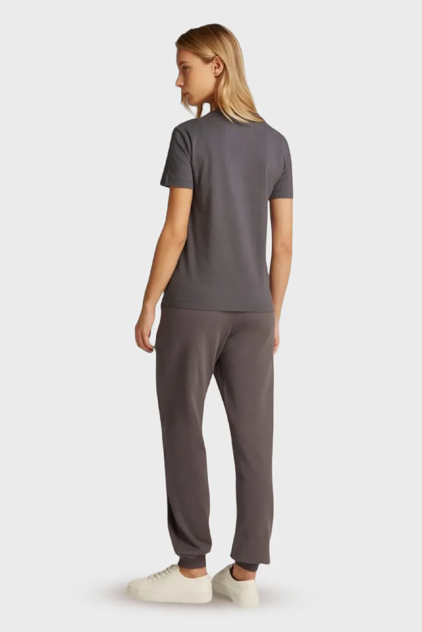 Жіноча темно-сіра футболка CK APPLIQUE REGULAR TEE 3
