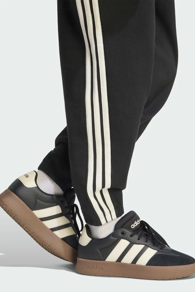 Мужские черные спортивные брюки ADIDAS KIT 3-STRIPES REGULAR CUFFED 5