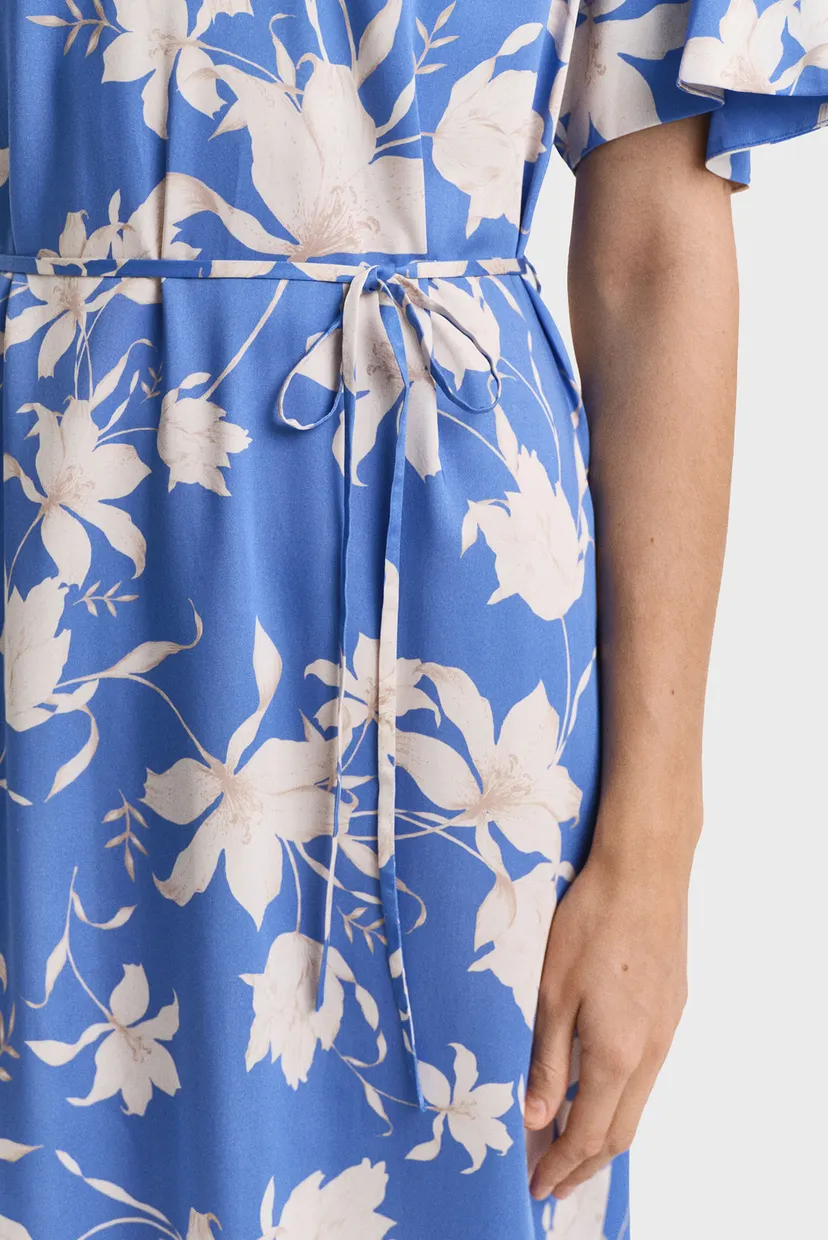 Жіноча синя сукня з візерунком REL FLORAL PRINT SS DRESS 5