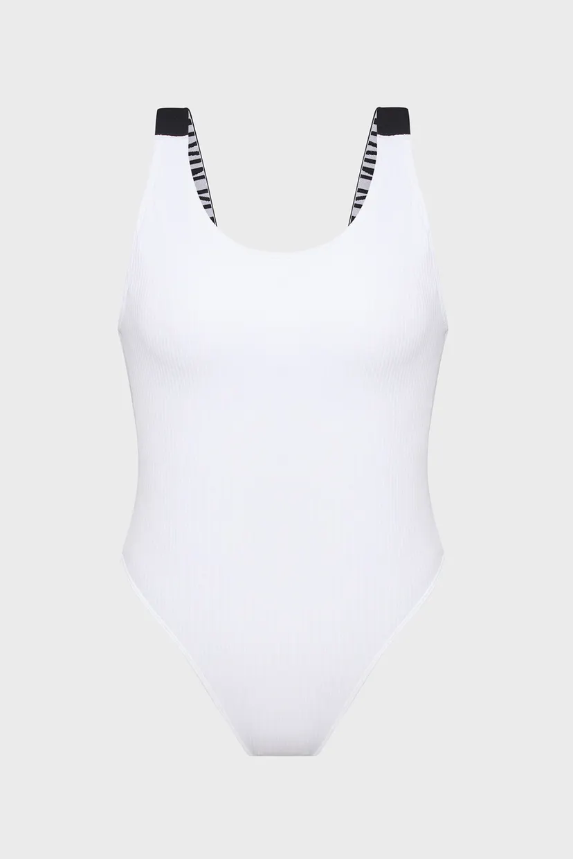 Жіночий білий купальник HIGH NECK ONE PIECE-RP 7