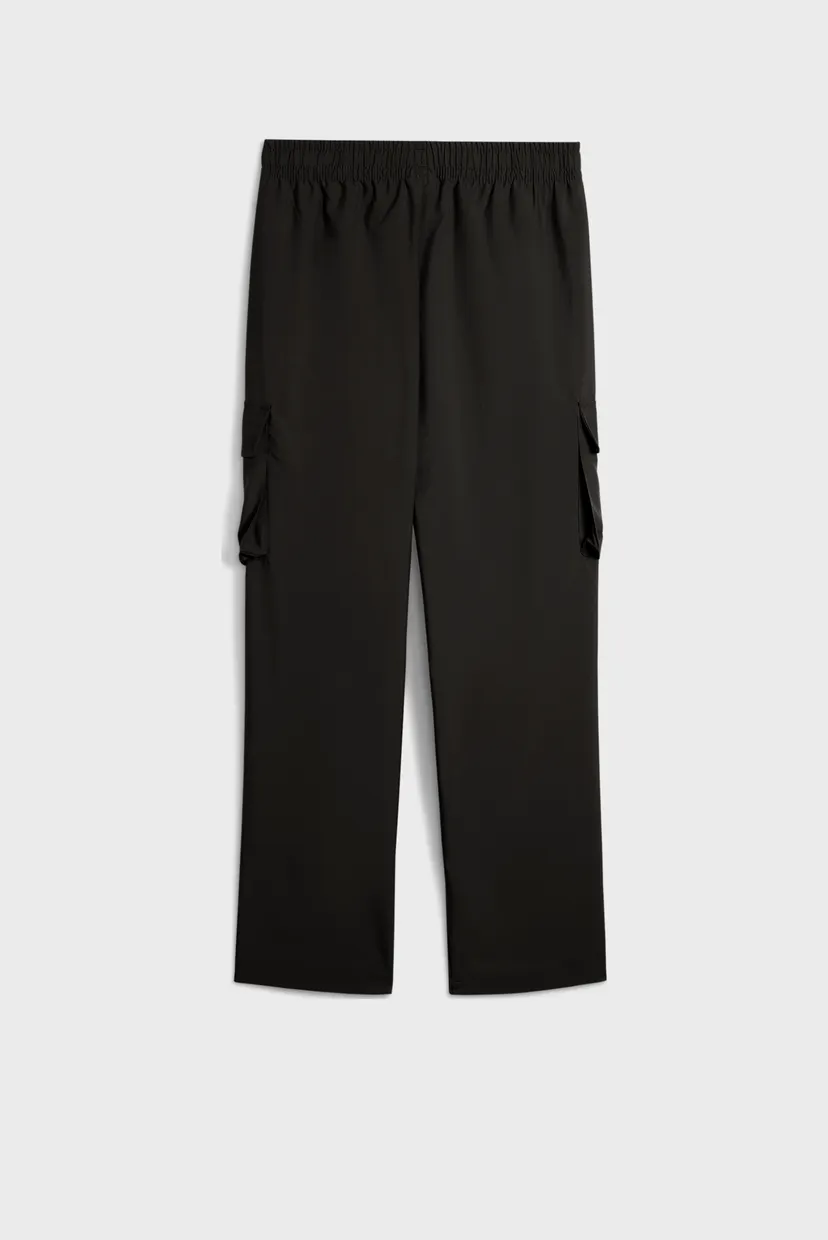 Детские черные спортивные брюки ESS No. 1 Logo Woven Cargo Pants Youth 5