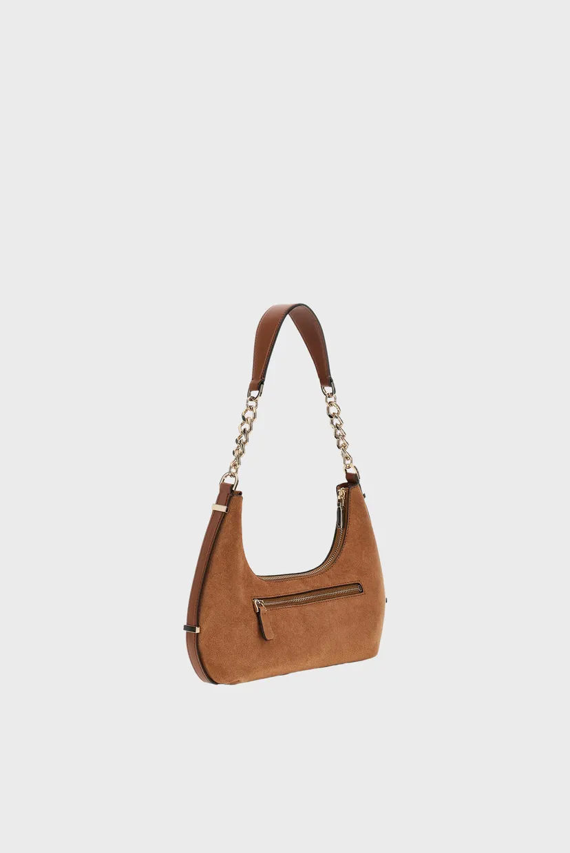Женская коричневая замшевая сумка Guess HWSB78.38180;CGM — MD-Fashion