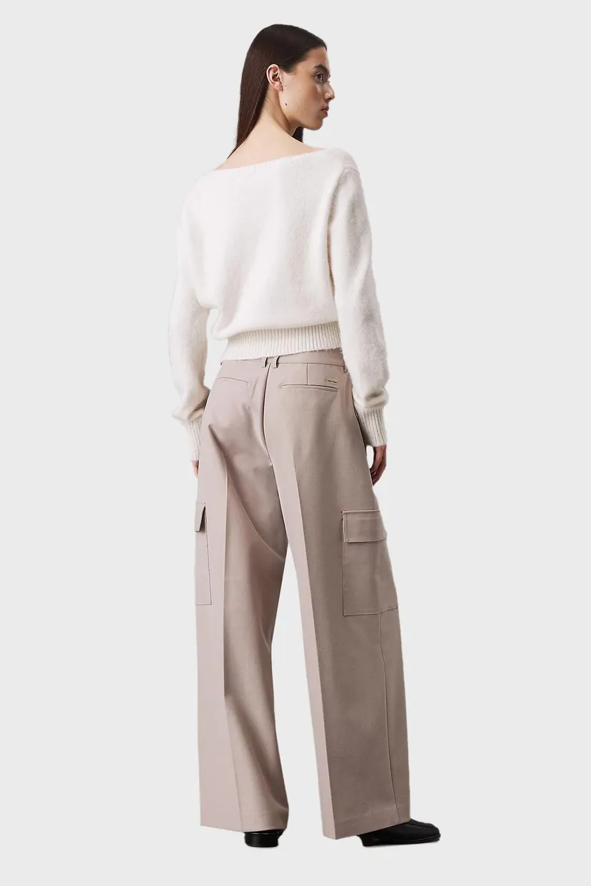 Женские бежевые карго RELAXED LEG TAILORED 3