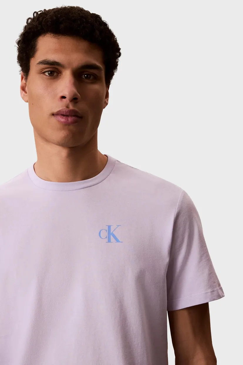 Мужская сиреневая футболка CLASSIC BACK MONOLOGO 5
