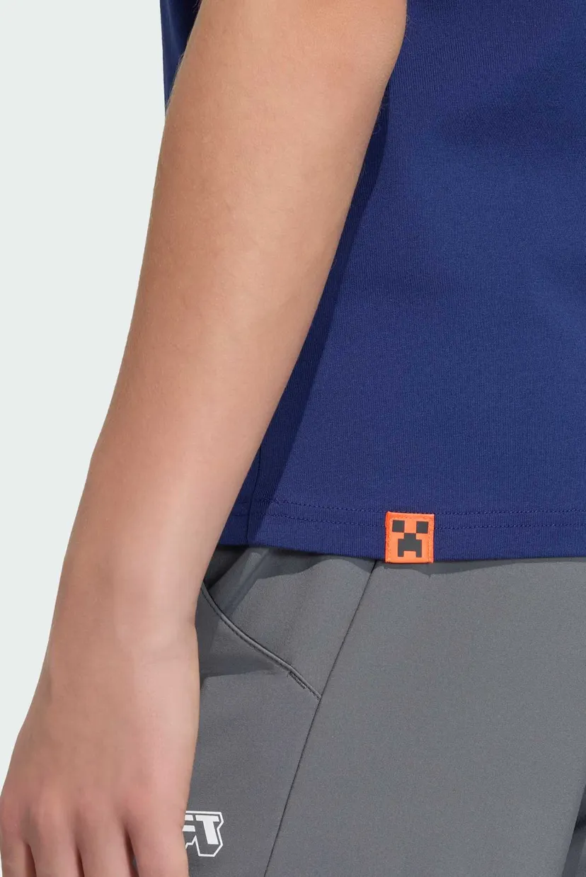 Детская синяя футболка adidas Minecraft 5