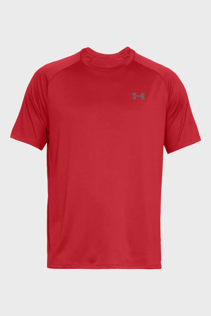 Чоловіча червона футболка UA Tech 2.0 SS Tee-RED 4