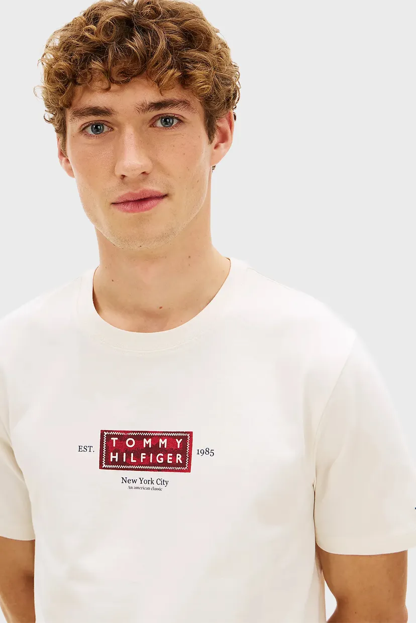 Мужская белая футболка HERITAGE LABEL 4