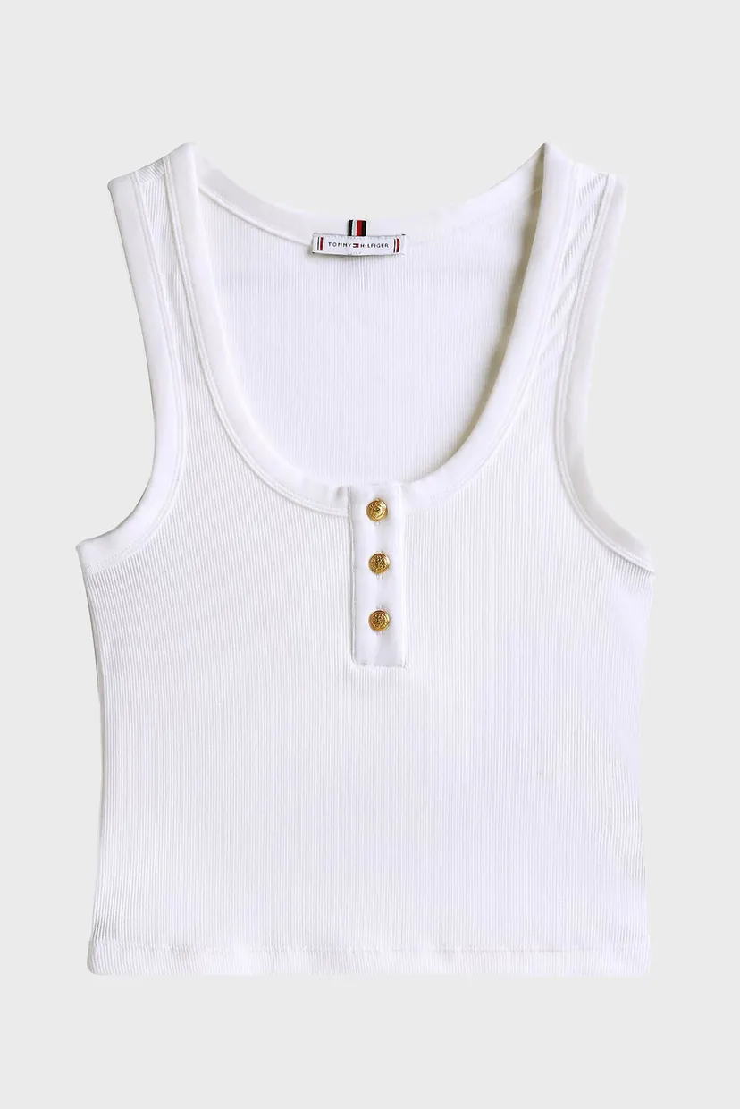 Жіночий білий топ SLIM HENLEY 5