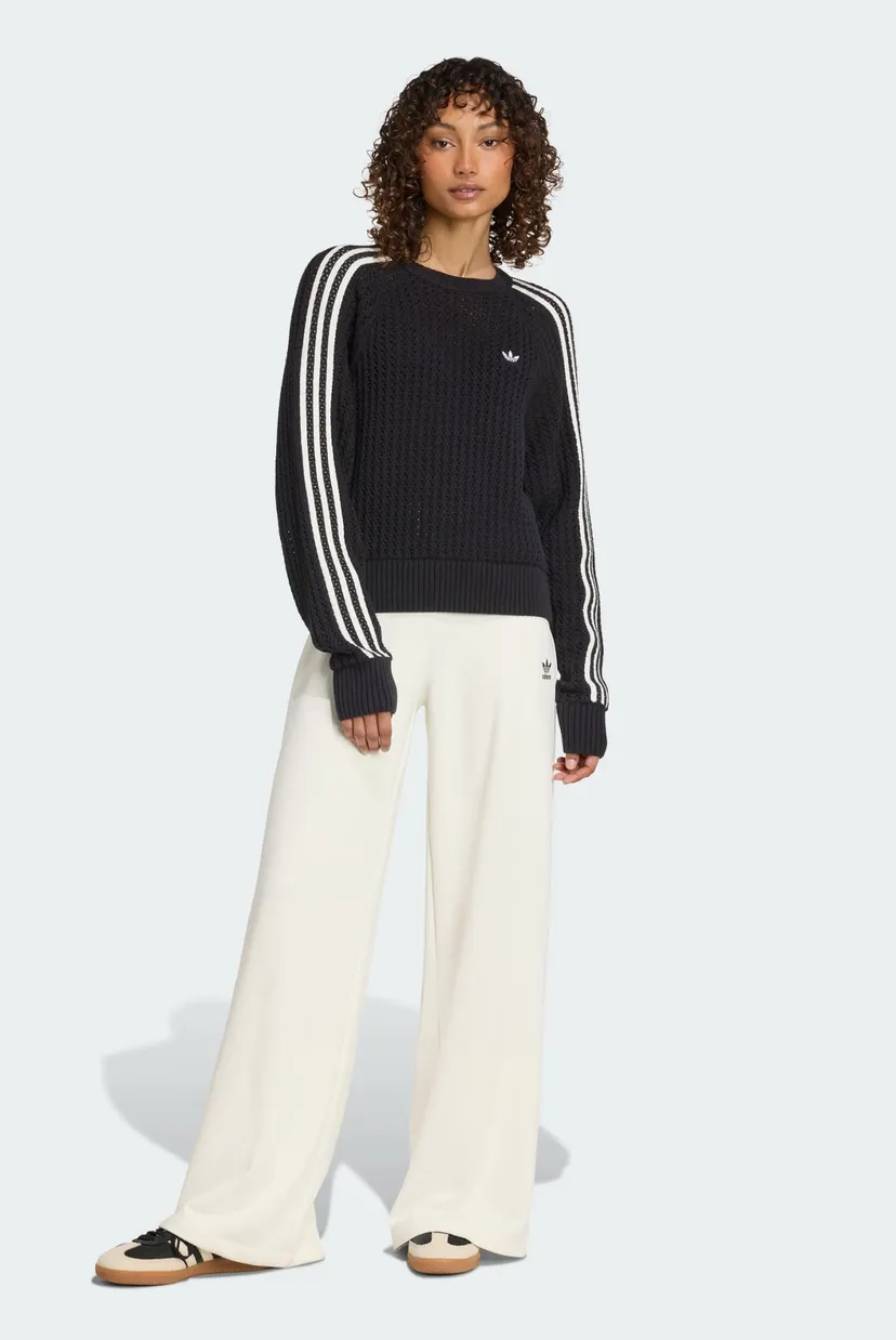 Женские белые спортивные брюки Essentials Winterized Wide Rib