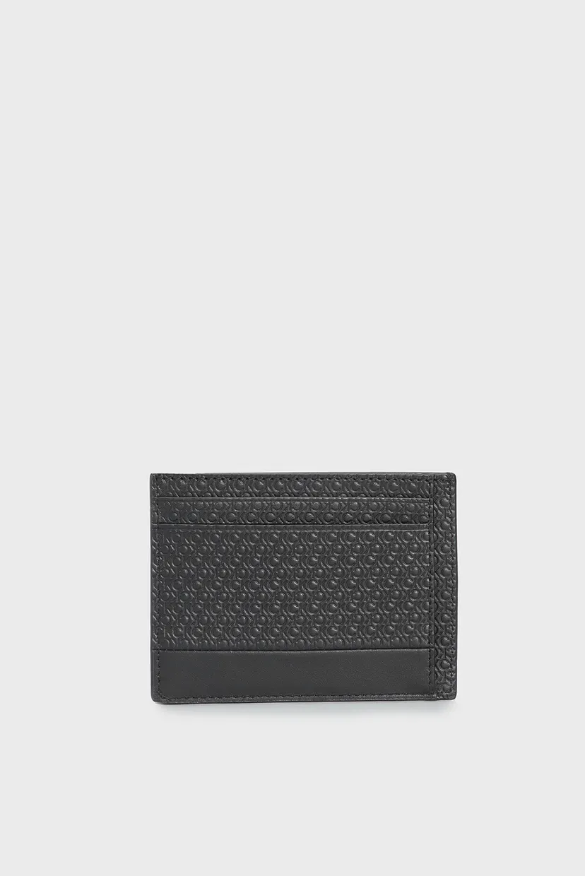 Чоловічий чорний шкіряний кардхолдер MODERN BAR ID CARDHOLDER 3