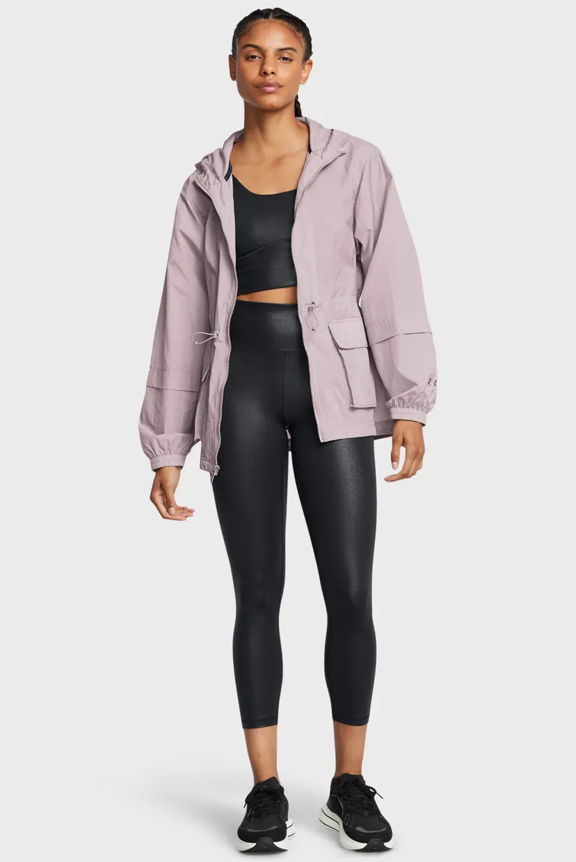 Женская пудровая ветровка Crinkle Woven Jacket Under Armour