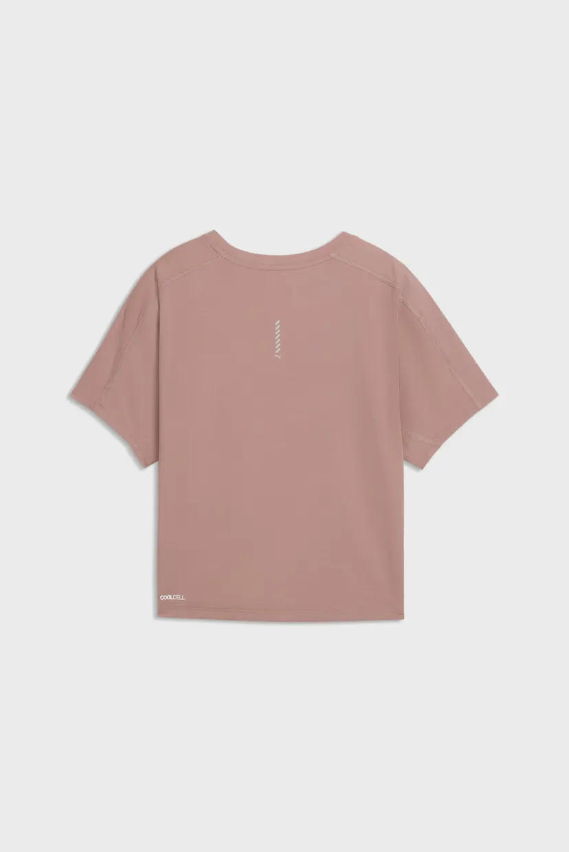 Жіноча пудрова футболка Run coolCELL Boxy Tee Women 6