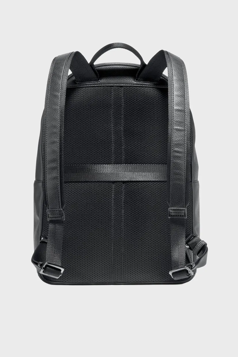 Мужской черный кожаный рюкзак Belmont Backpack 3