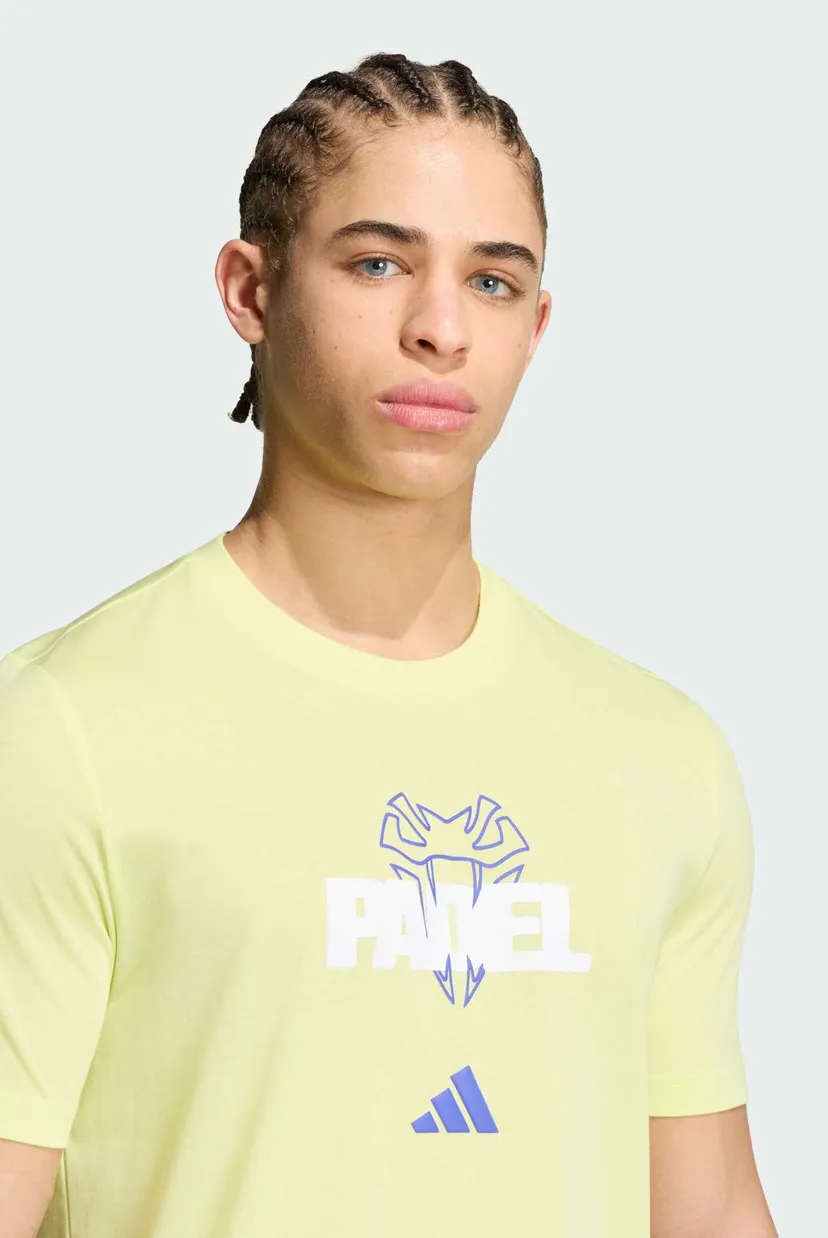 Чоловіча салатова футболка PADEL GRAPHIC 4