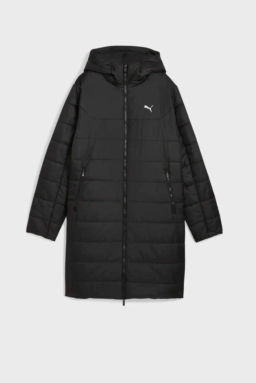 Женская черная куртка Essentials Hooded Padded Parka Women 4