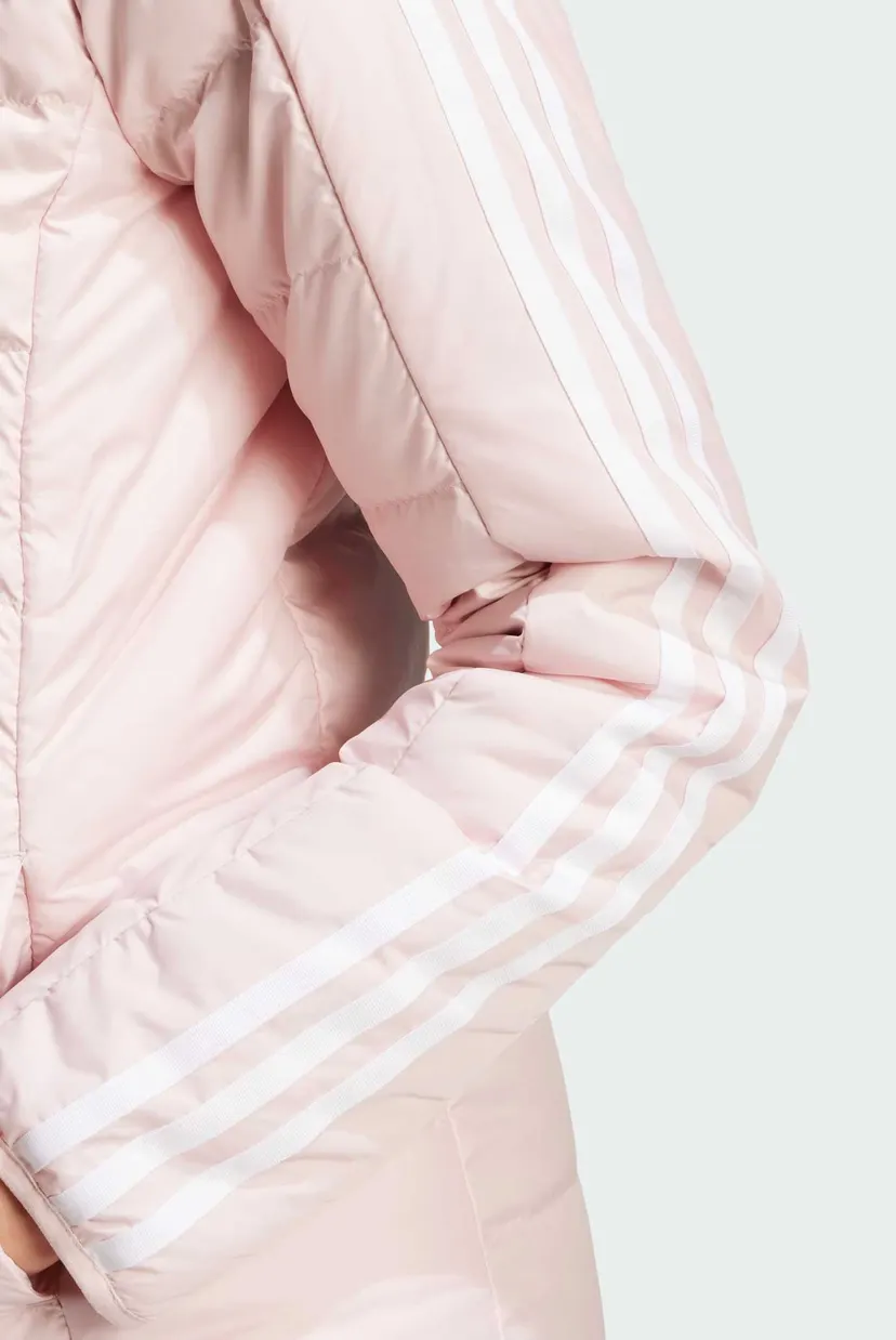 Жіночий пудровий пуховик Essentials 3-Stripes Light Down 4