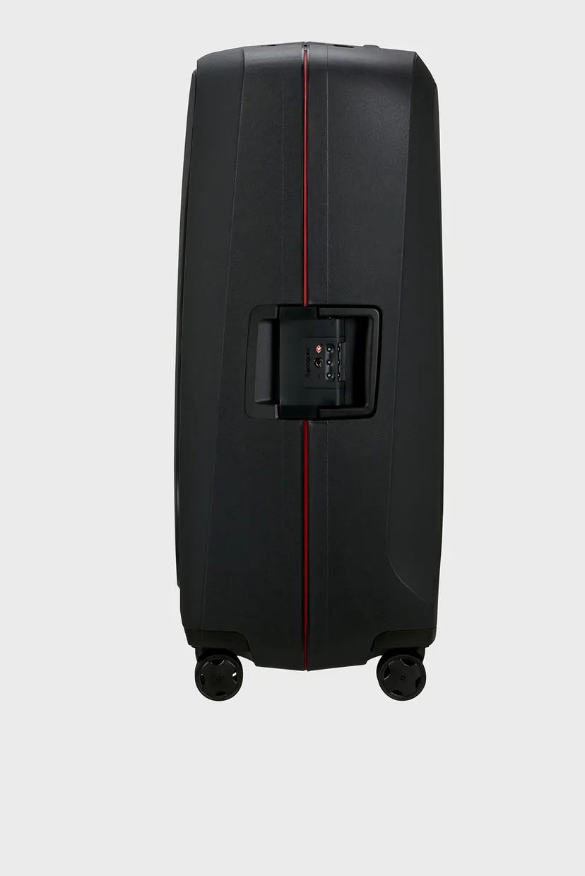 Черный чемодан 81 см ESSENS CHARCOAL/RED 3