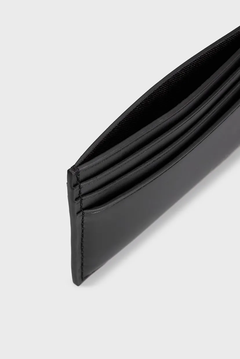 Чоловічий чорний шкіряний кардхолдер CK SMOOTH CARDHOLDER 5