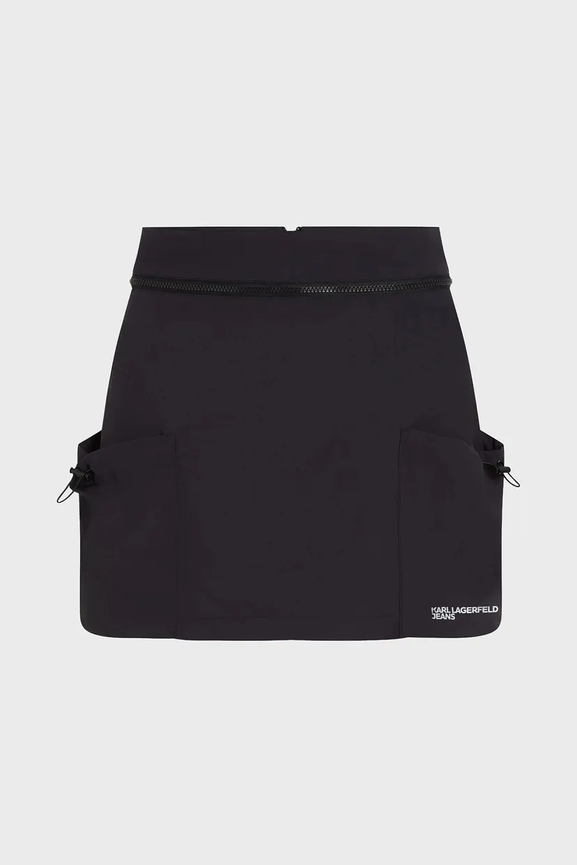 Жіноча чорна спідниця CARGO SKIRT 5