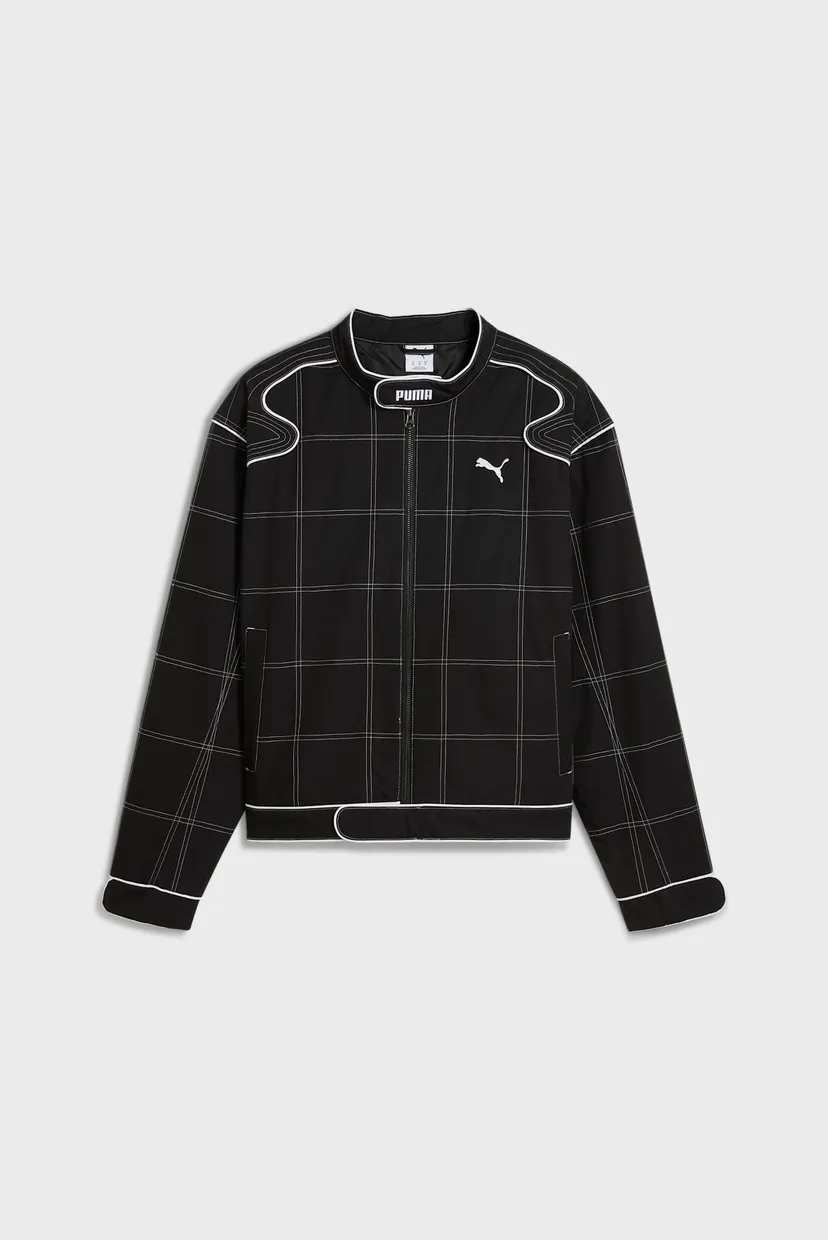 Чорна картата куртка FUTURE.PUMA.ARCHIVE Racer Jacket Unisex (унісекс) 6