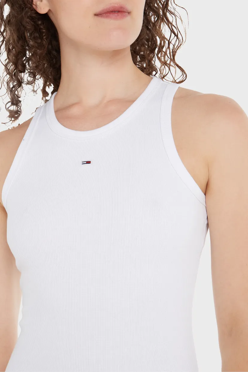 Жіноча біла сукня TJW ESSENTIAL RIB TANK BODYCON 3
