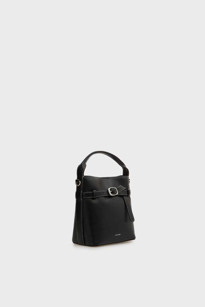Жіноча чорна сумка BUCKLE MINI CROSSBODY 3