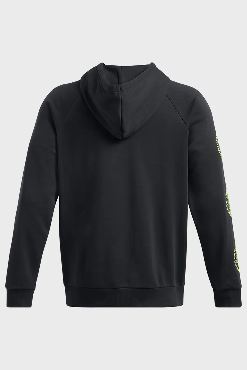 Чоловіче чорне худі UA Rival Fleece HBR Logo HD 5