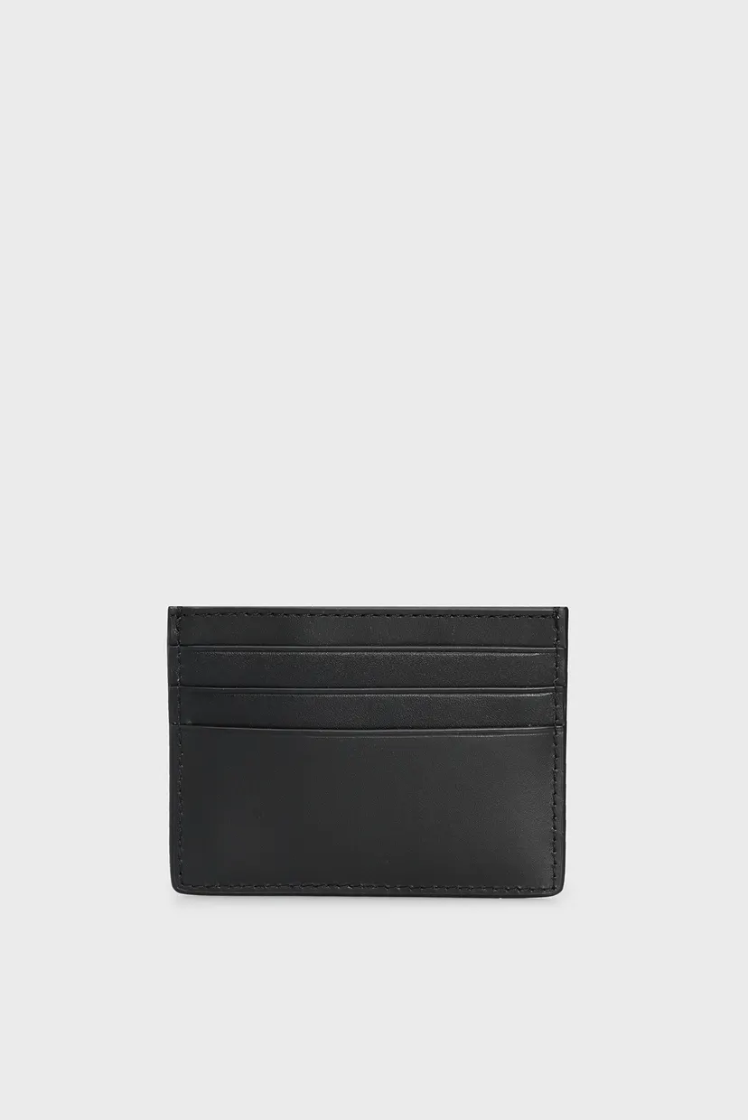Чоловічий чорний шкіряний кардхолдер TH SPW LEATHER CC HOLDER 4