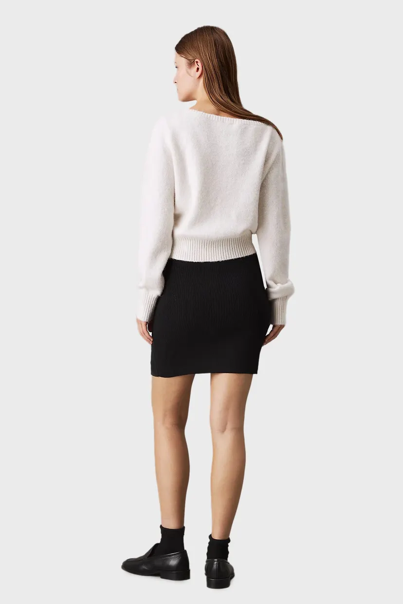 Жіноча чорна спідниця WOVEN LABEL SWEATER SKIRT 3