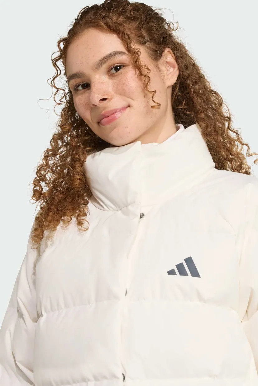 Женский белый пуховик Helionic CLIMAWARM Relaxed 4