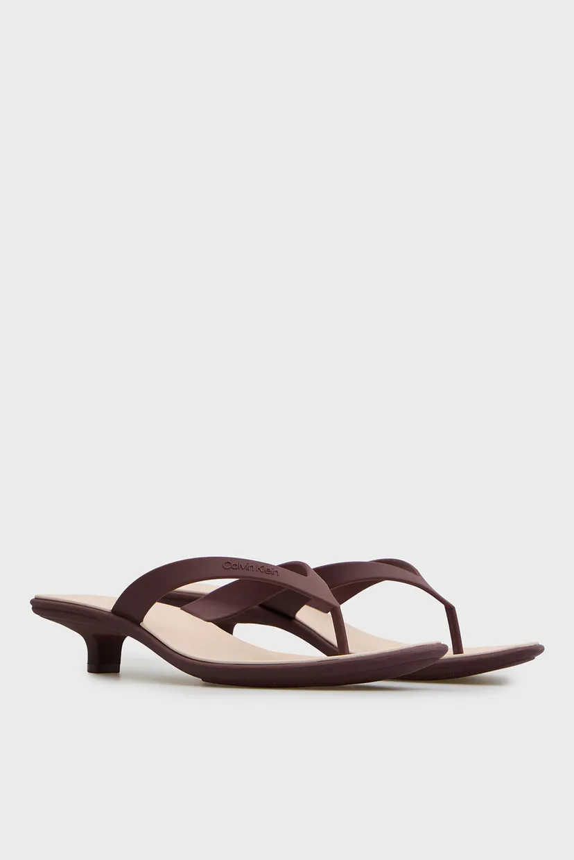 Жіночі бордові мюлі FLIP FLOP KITTEN HEEL 3