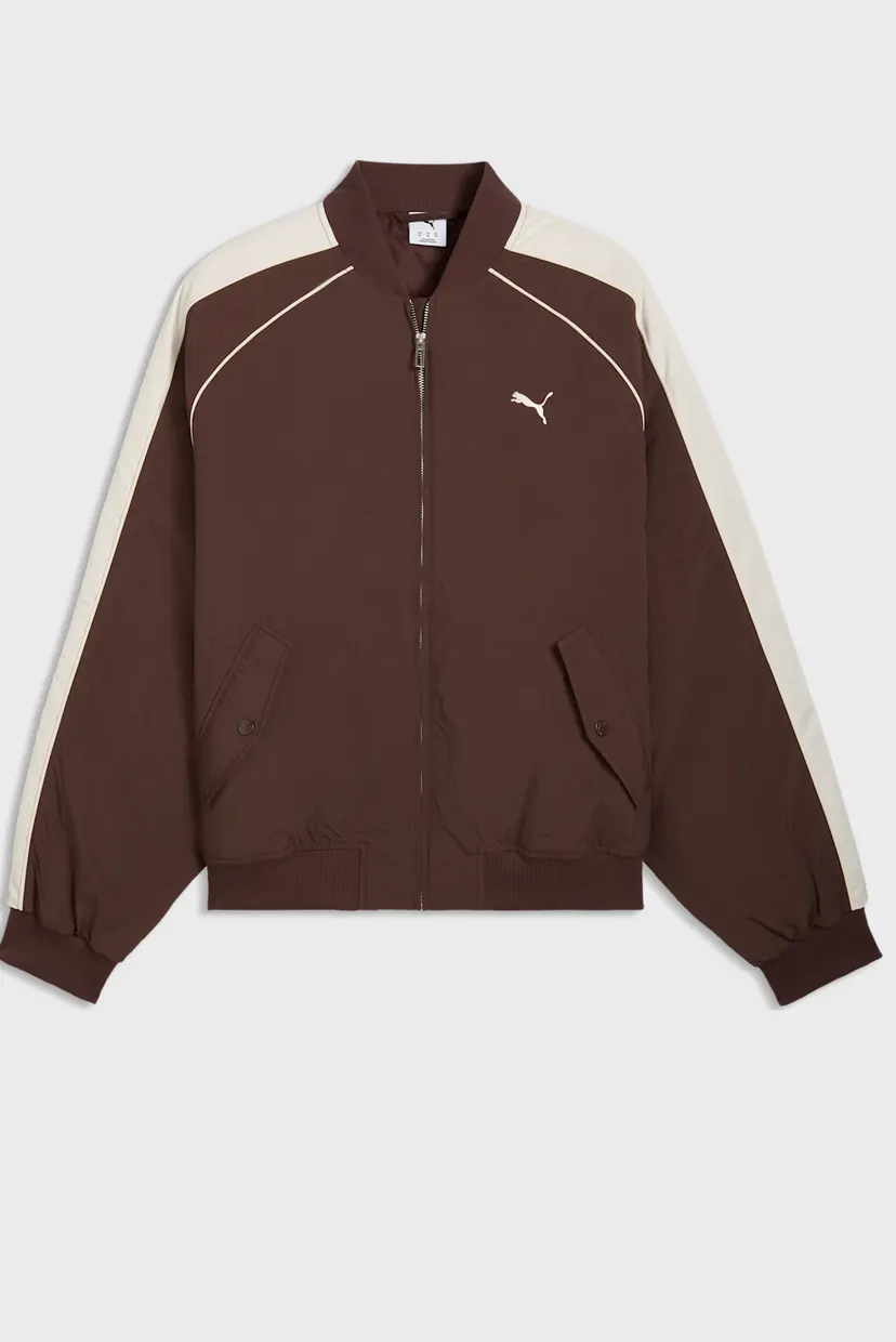 Коричневый бомбер T7 Bomber Jacket Unisex (унисекс) 6