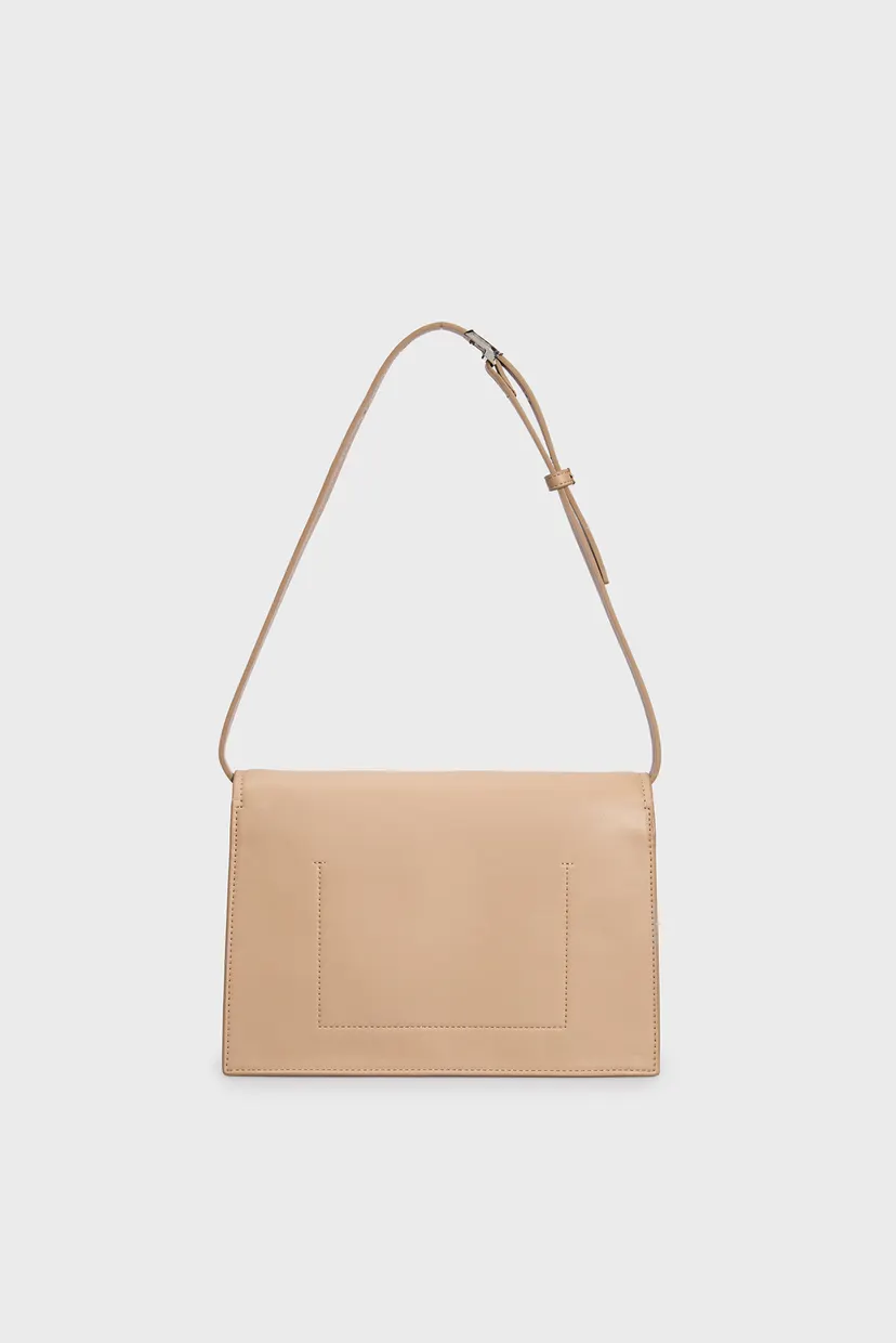 Женская бежевая сумка CK LINEAR SHOULDER BAG 4