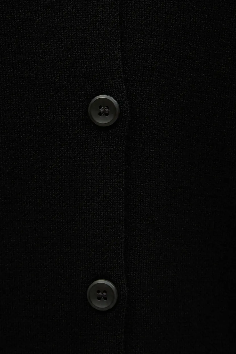 Жіночий чорний вовняний кардиган DF WOOL BLEND 4