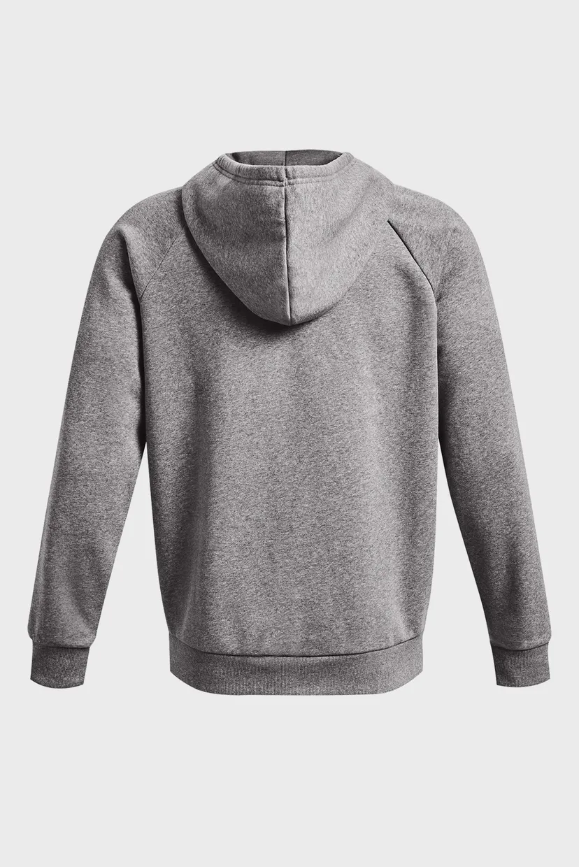 Мужское серое худи UA Rival Fleece FZ Hoodie 5