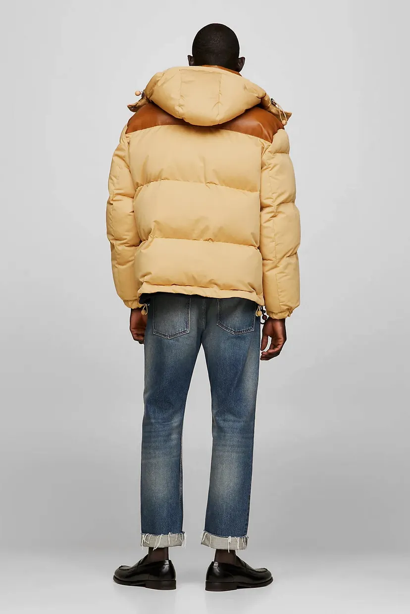 Чоловіча бежева куртка THC DG CHINO NEW YORK PUFFER 3