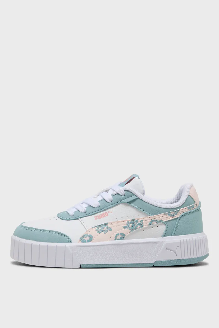 Детские голубые сникерсы Carina Mia Floral Sneakers Kids 3