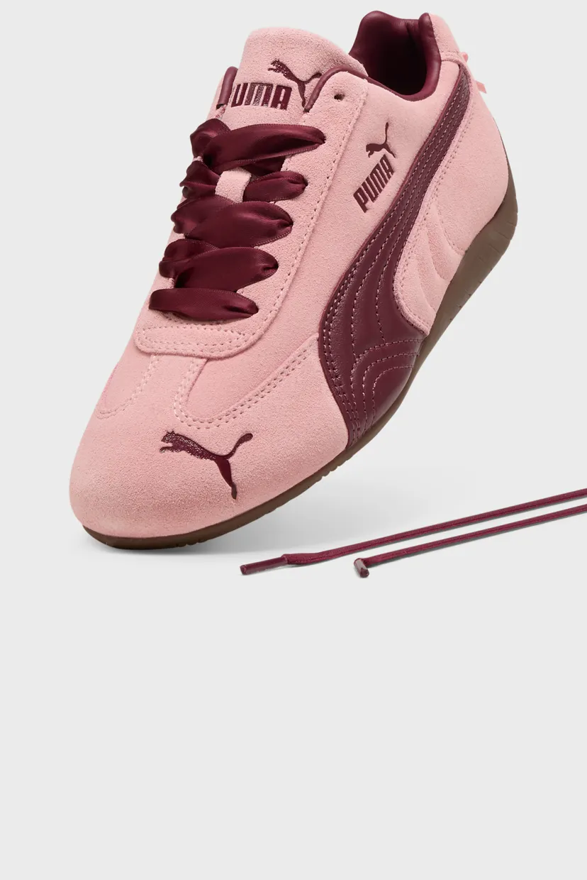 Женские розовые замшевые кроссовки Speedcat Lovelace Sneakers Women 5