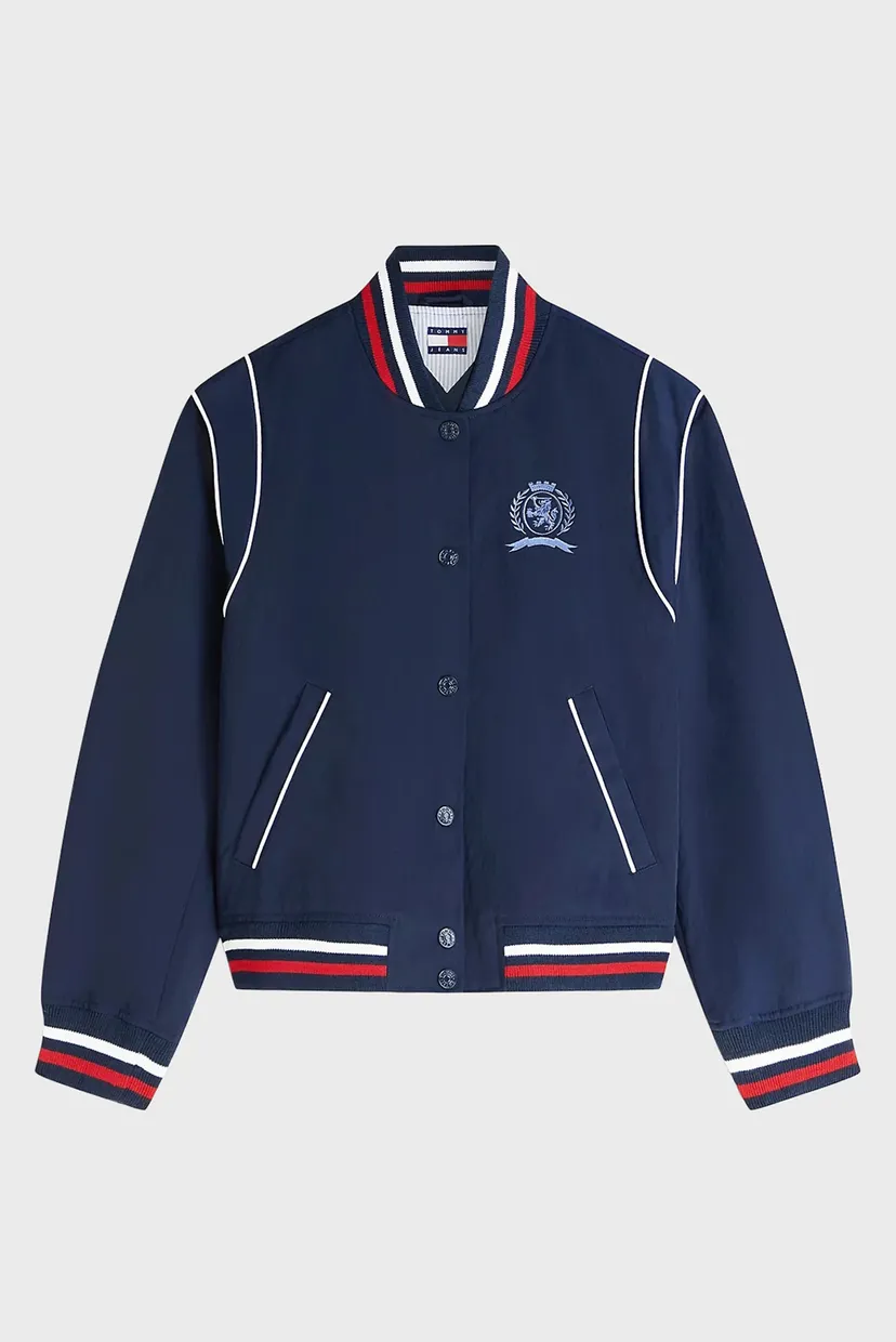 Жіночий темно-синій бомбер CREST VARSITY JACKET 6
