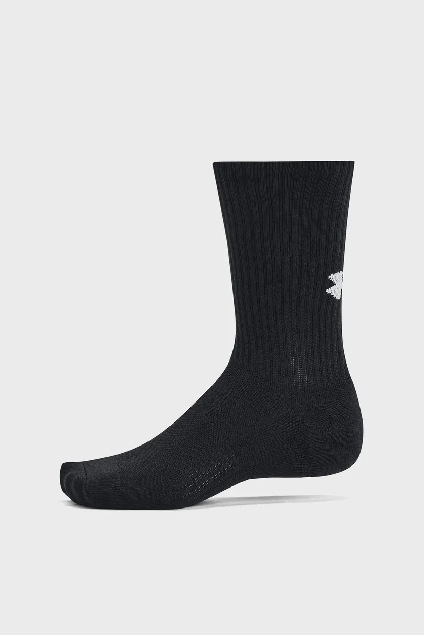 Черные носки (3 пары) Unisex UA TC 3pk Crew 3