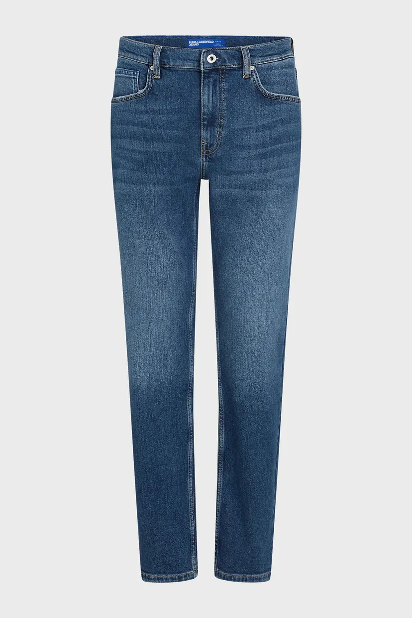 Мужские темно-синие джинсы straight denim 5
