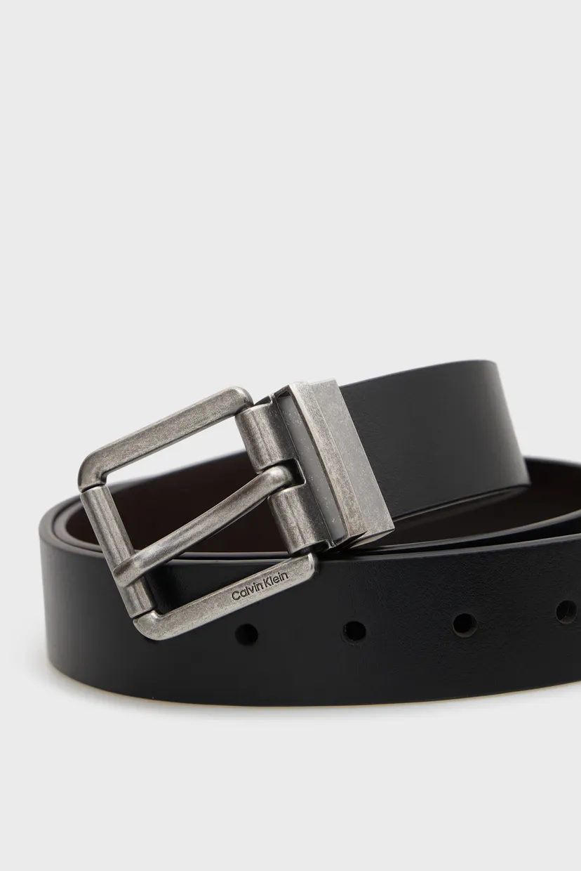 Мужской кожаный двусторонний ремень CASUAL ROLLER BUCKLE 35MM ADJ/RE 5