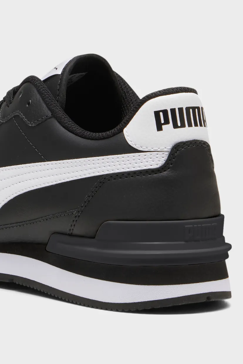 Чорні шкіряні кросівки ST Runner v4 Leather Sneakers Unisex 7