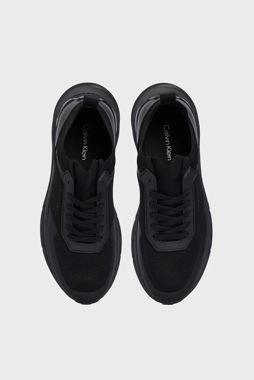 Мужские черные кроссовки LOW TOP LACE UP KNIT 4