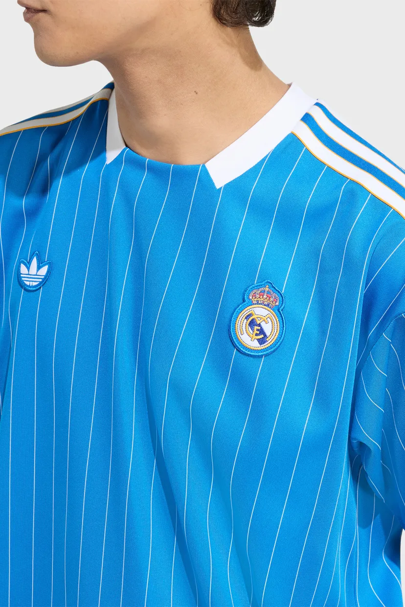 Голубая футболка в полоску Real Madrid Terrace Icons (унисекс) 6