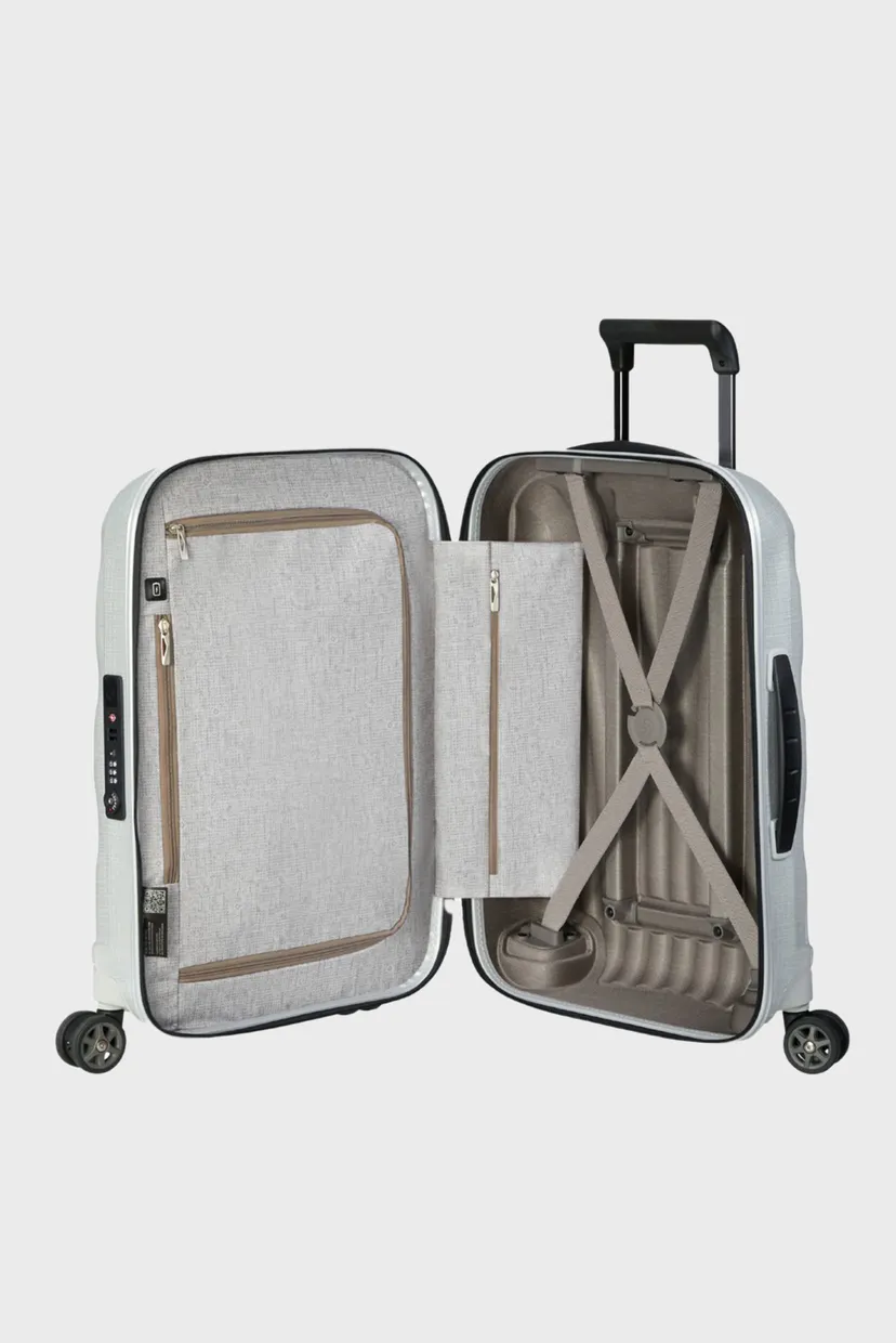 Белый чемодан 55 см C-LITE OFF WHITE 6