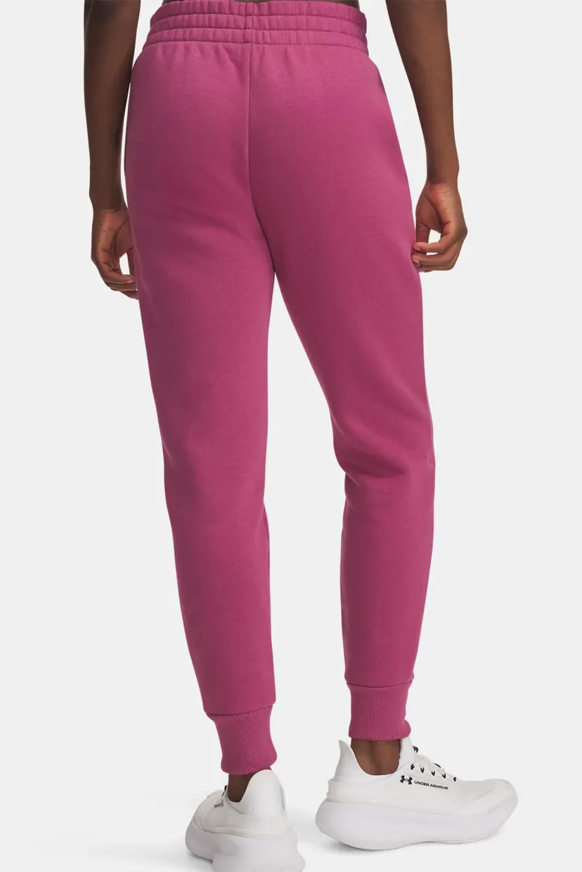 Жіночі рожеві спортивні штани UA Rival Fleece Jogger 3
